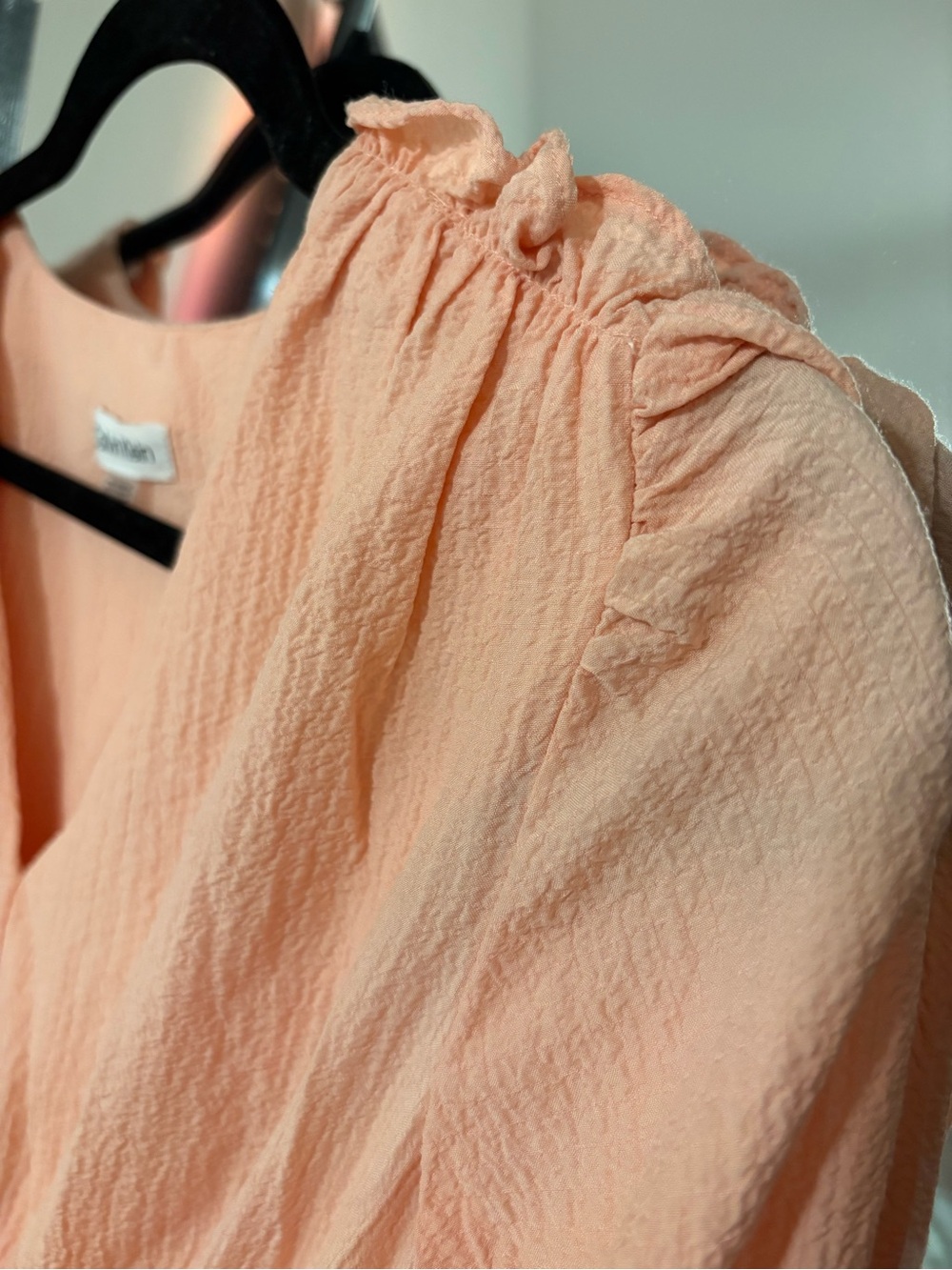 Calvin Klein Textured Peach Dress – NWT (New With Tags) - Picture 8 of 10